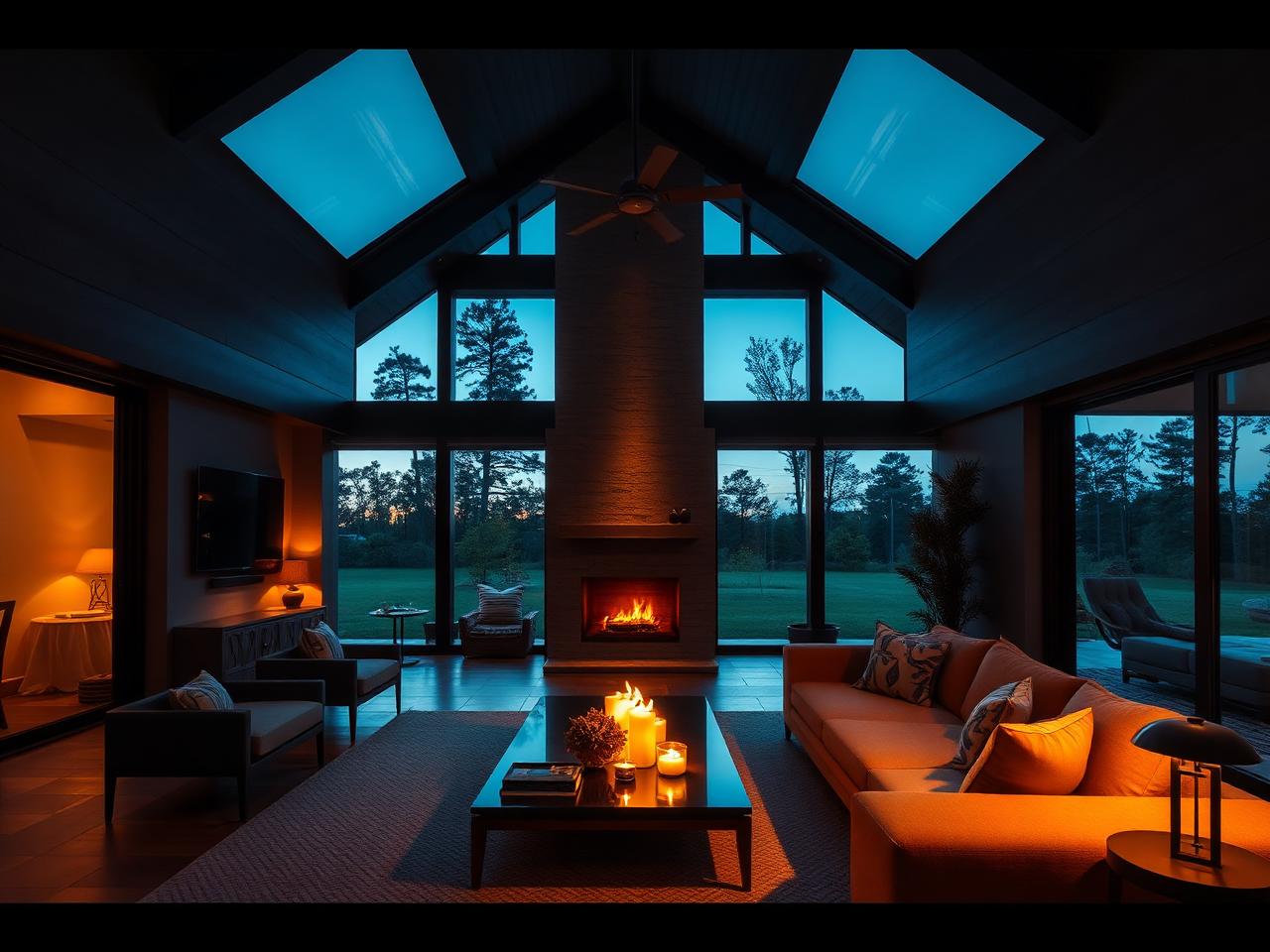 Climate-controlled modern Louisiana home interior